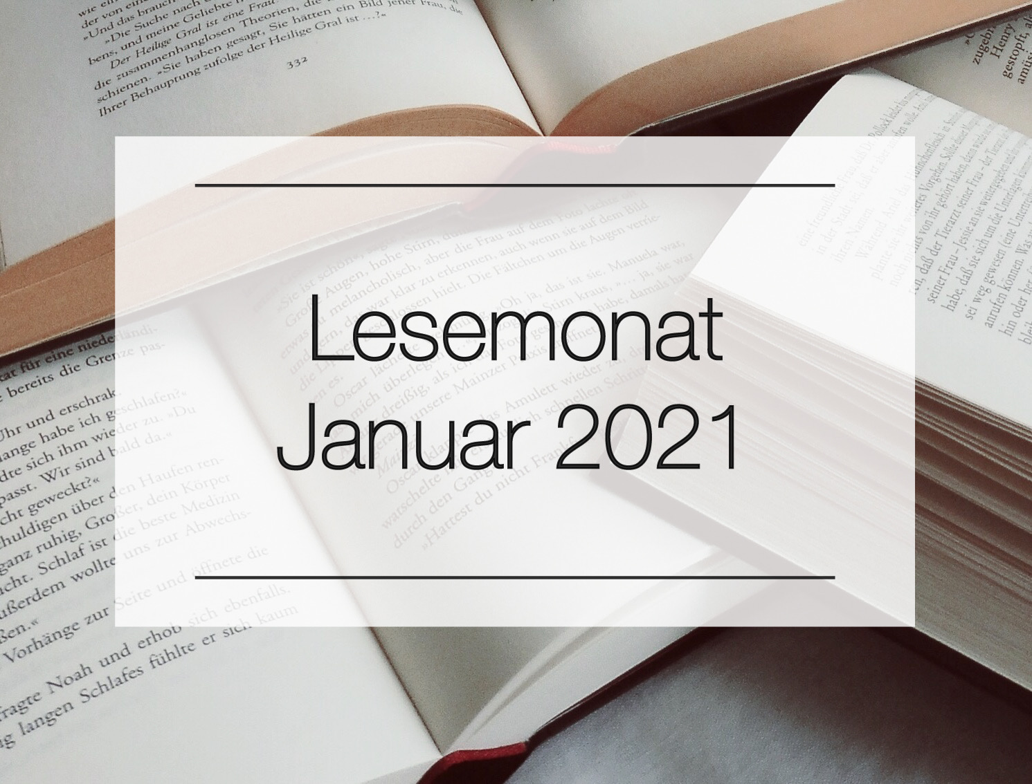 Januar 2021 - Mein Monat in Büchern