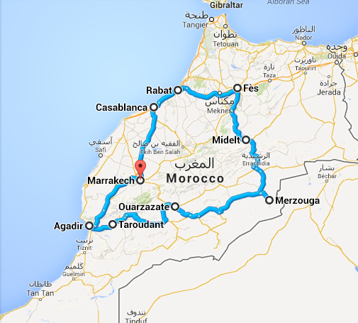 grand tour du Maroc