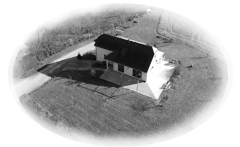 Creacion Art - gravure - drone - image noir et blanc