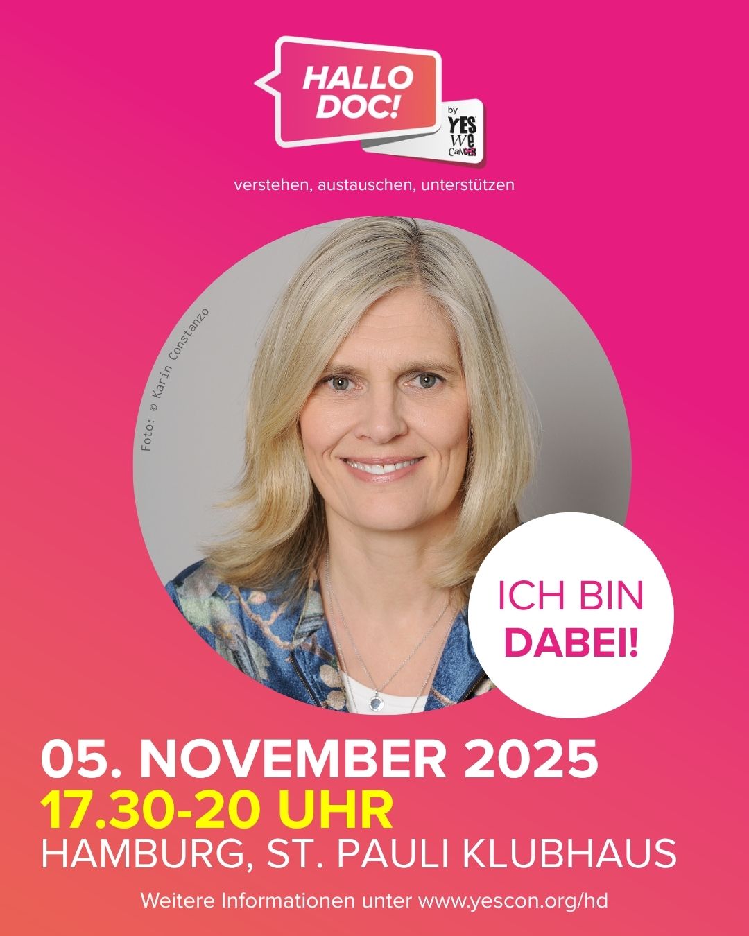 Triff mich als Psychoonkologin zum Thema Prostatakrebs am 05.11.25 in Hamburg