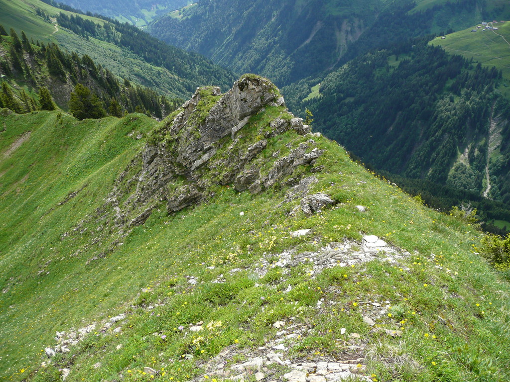 Schrofengrat am Kleinen Damülser Horn