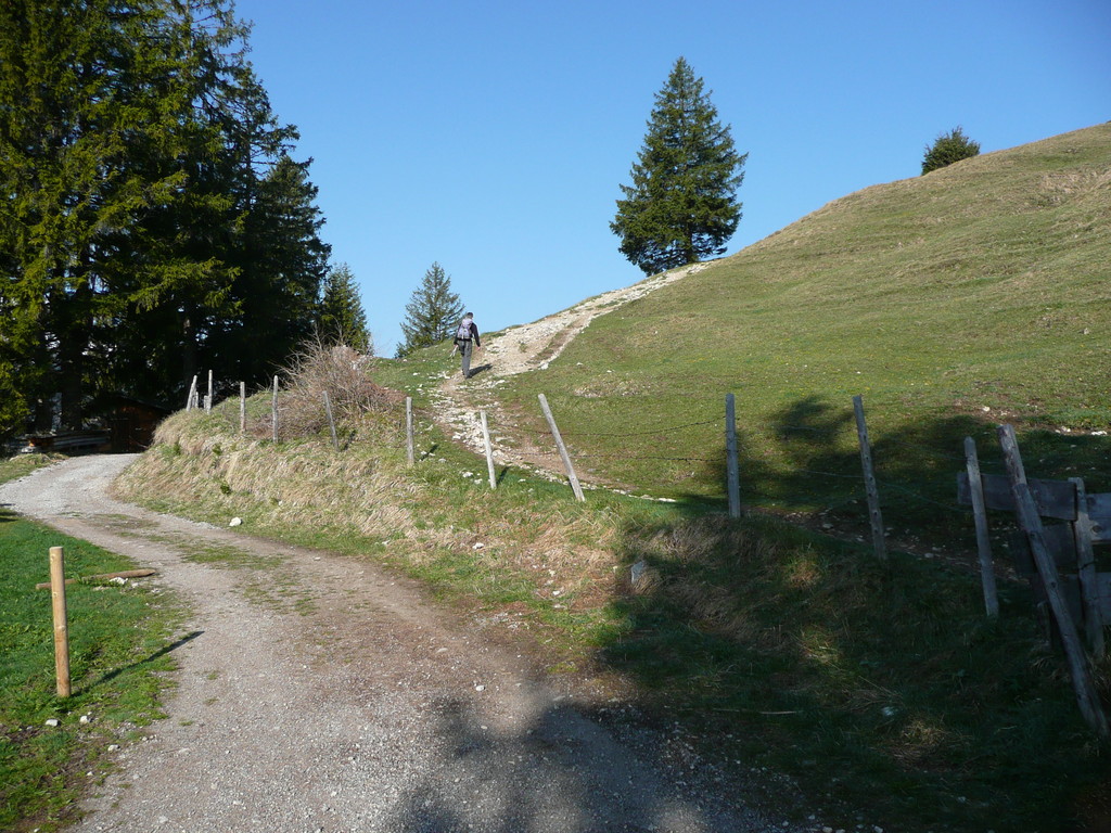Hier beginnt der eigentliche Aufstieg