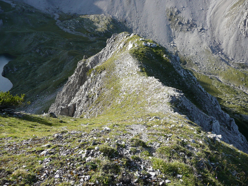Aufstieggrat im Rückblick