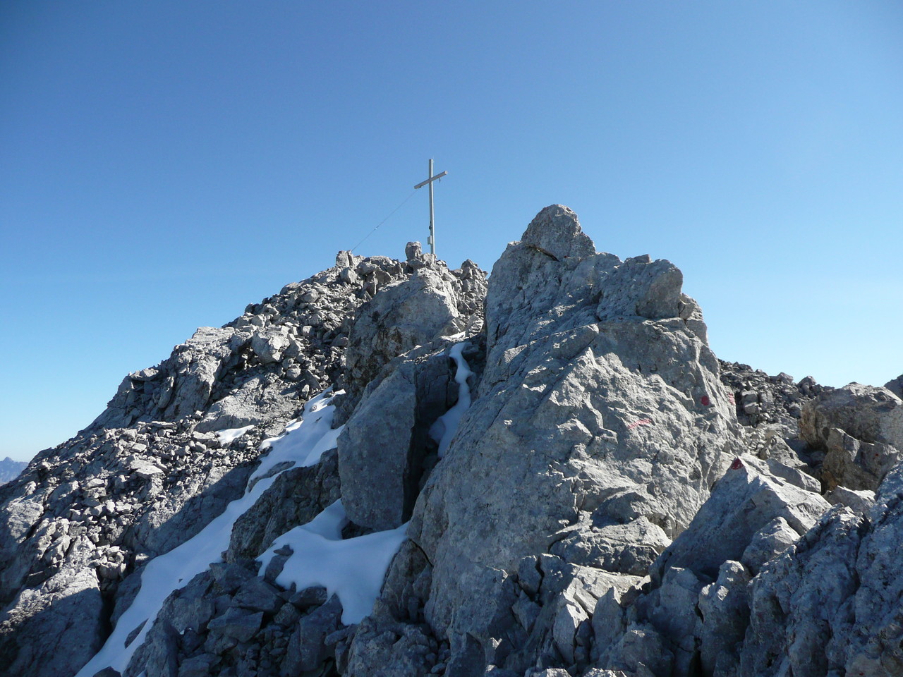 Kurz vor dem Gipfel der Wetterspitze