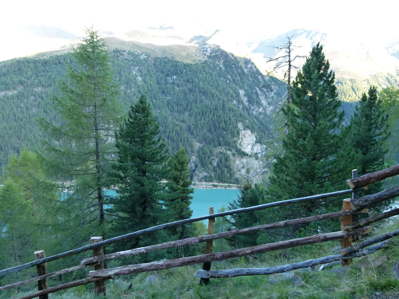 Blick zum Stausee