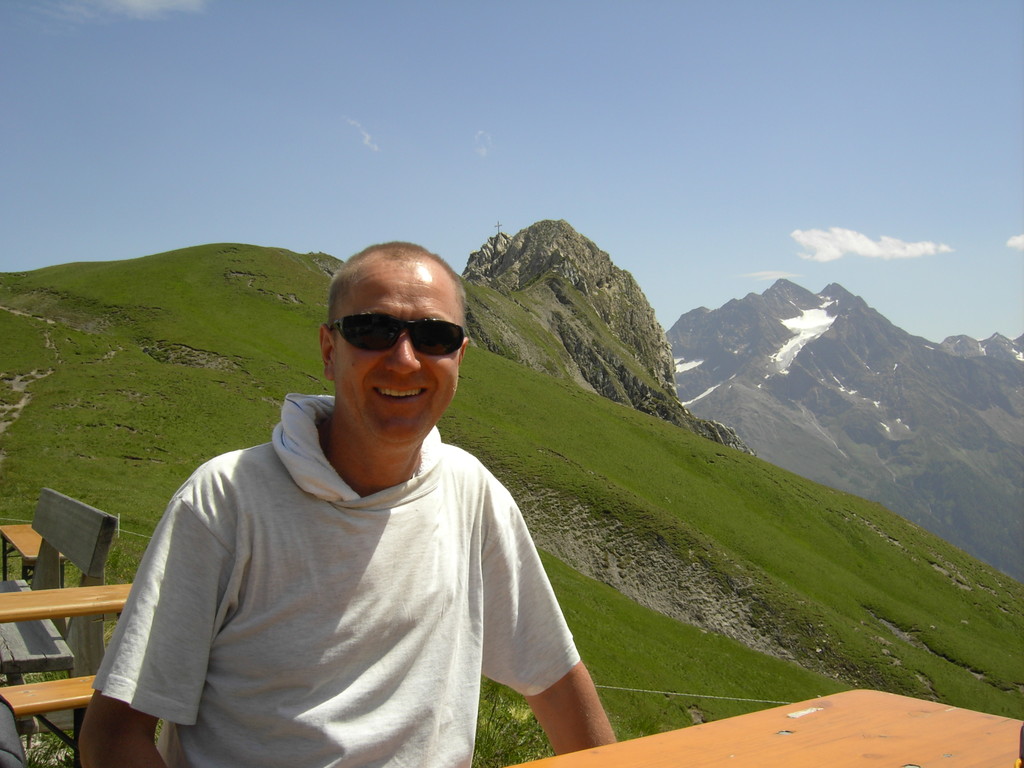 Pause am Kaiserjochhaus