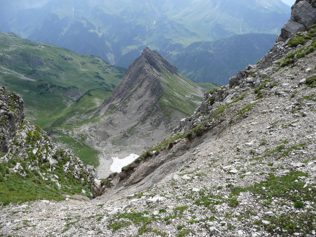 Tiefblick zum Wildengundkopf