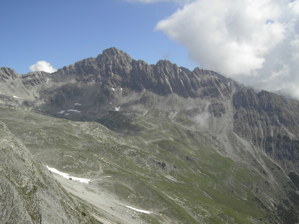 Blick auf einen Teil der Hornbachkette