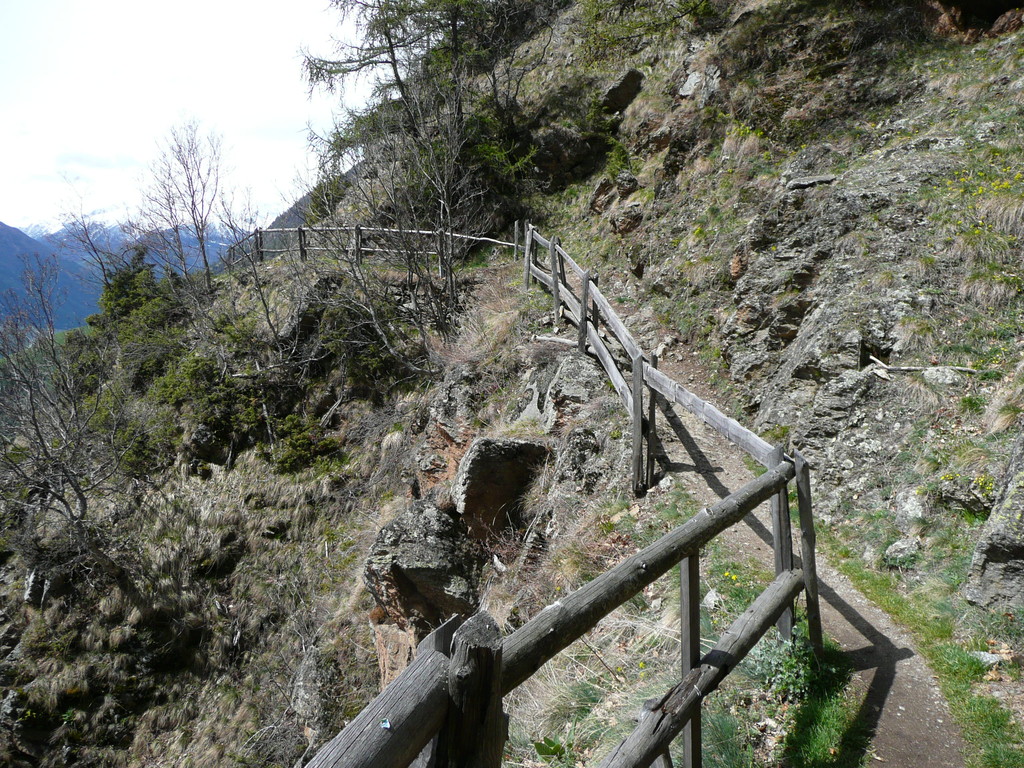Typischer Abschnitt am Höhenweg