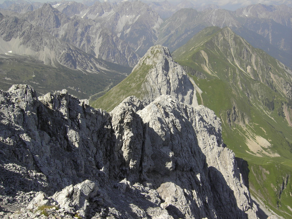 Blick vom Maldongrat zum Falschkogel