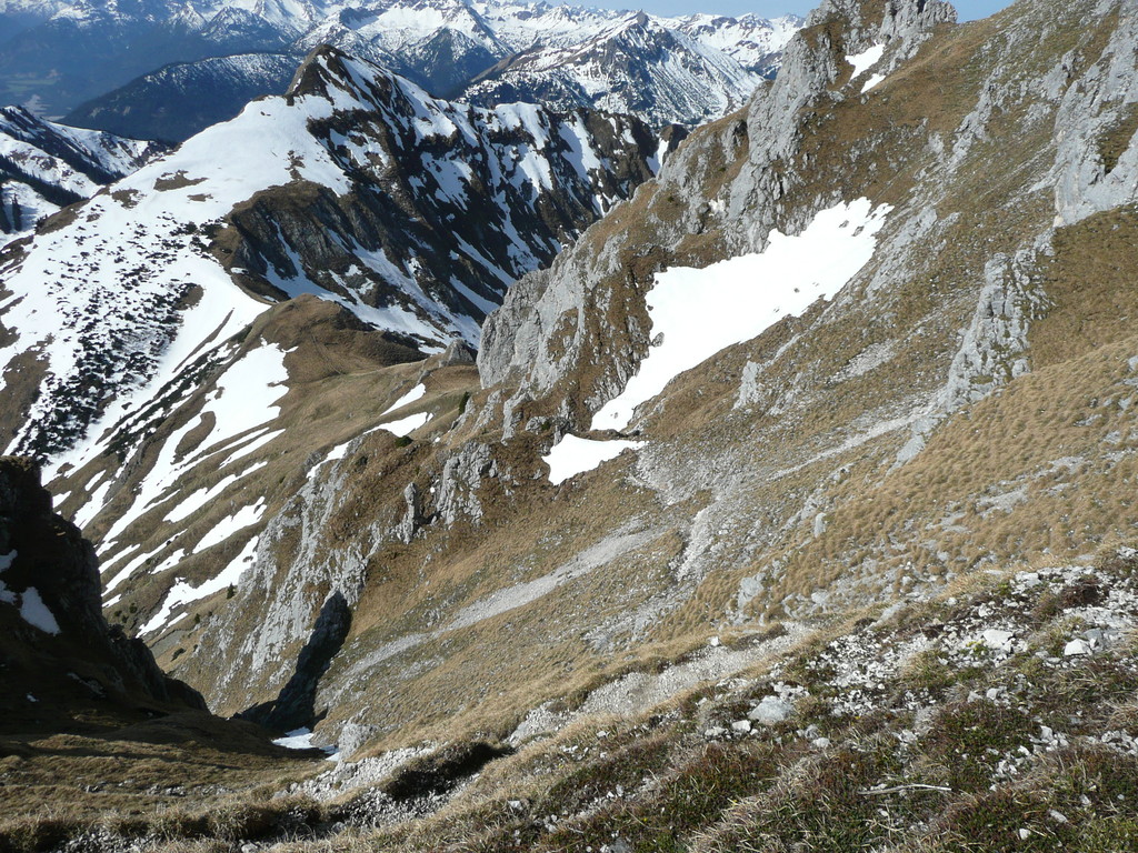 Rückblick ins Gehrenjoch