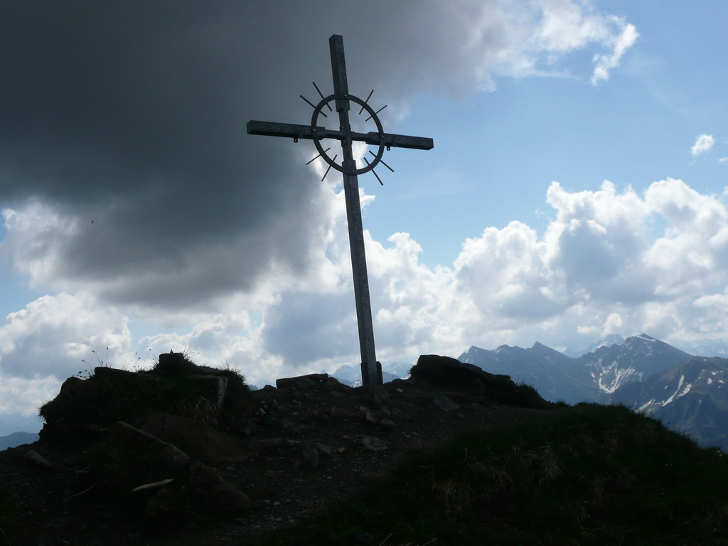 Am Gipfel des Grünhorn