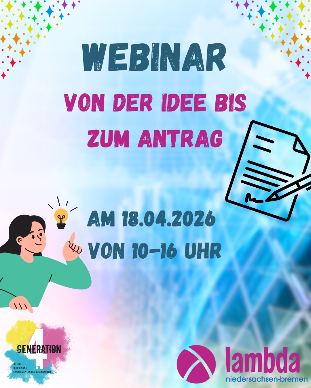 Webinar - Von der Projektidee zum Antrag