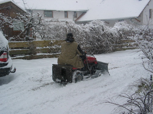 Danke Steff! Für´s Schnee räumen :-)