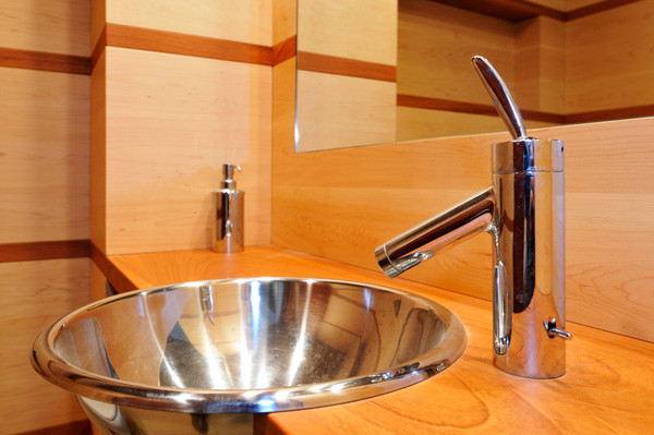 Restroom sink detail