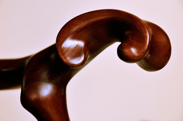 Detail of an armchair arm