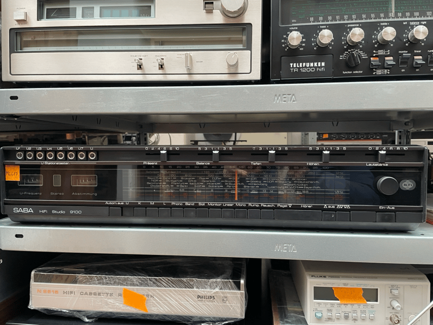 ID: saba-hifi-studio-9100 Kategorie: HiFi Receiver Produkt: SABA HiFi Studio 9100 Stereo Receiver Preis: Produktnummer: MU617