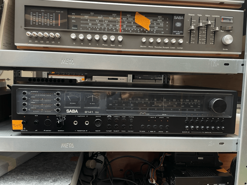 SABA 9141 TC Stereo Receiver 2x40W UKW MW Analog Tuner 1970er Schwarz HiFi