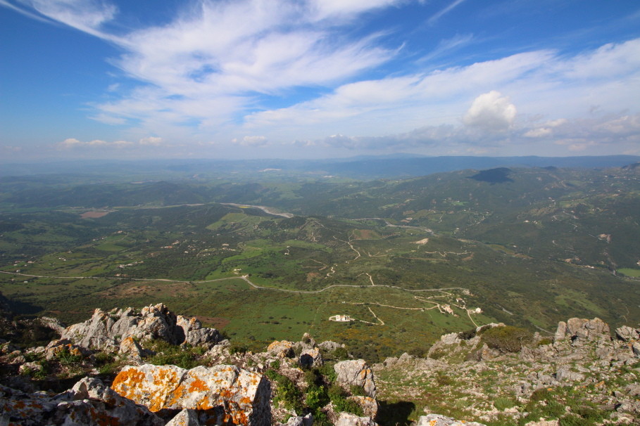 Blick von der Sierra Crestellina in das Genaltal