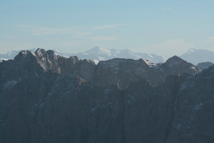 Barthgrat von der Pleisenspitze aus gesehen (hinterer Grat)