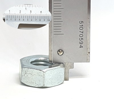 Caliper gauge depth measurement