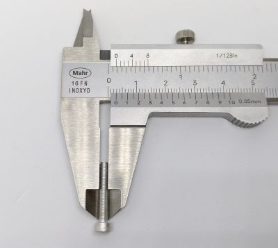 Determine thread diameter, determine thread type, measure thread