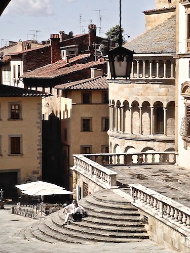 Piazza Grande, fraternita dei laici, Arezzo, tourism, Toscana, Tuscany 