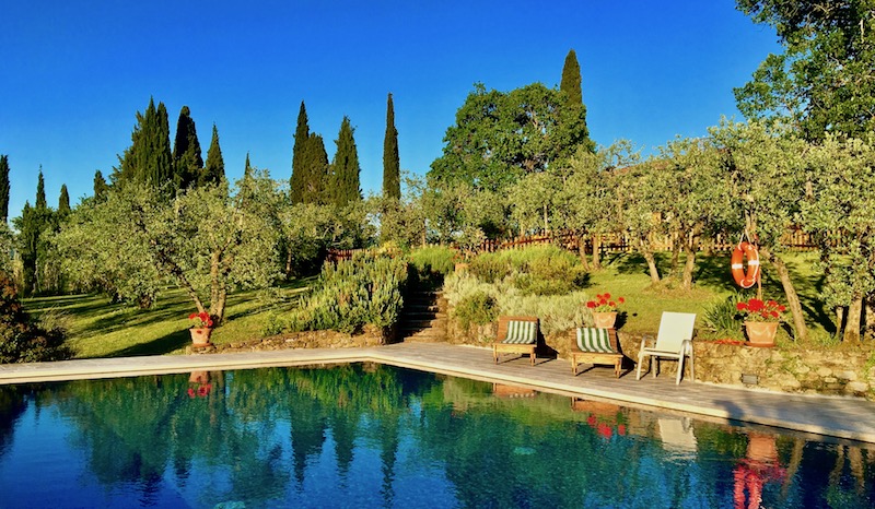 Casafredda infinity swimming pool, Arezzo, Tuscany