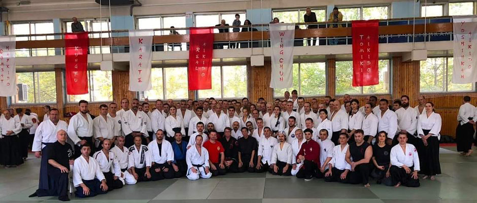 Wing Chun und Aikido Seminar mit Filmschaupieler Steven Seagal 7.DAN Aikido, Samuel Kwok und Markus Schinhammer Wing Chun Meister