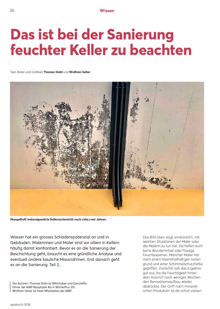 Fachartikel in der Applica Teil 2