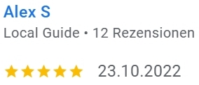 5Sterne Bewertung google