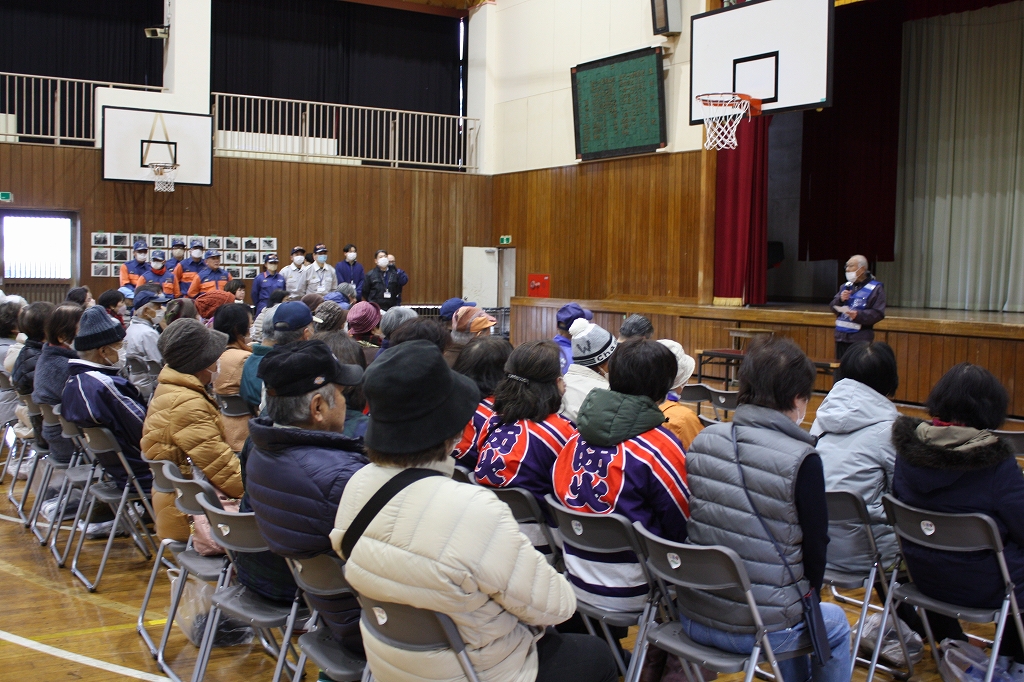 石川地区防災訓練　参加者多数