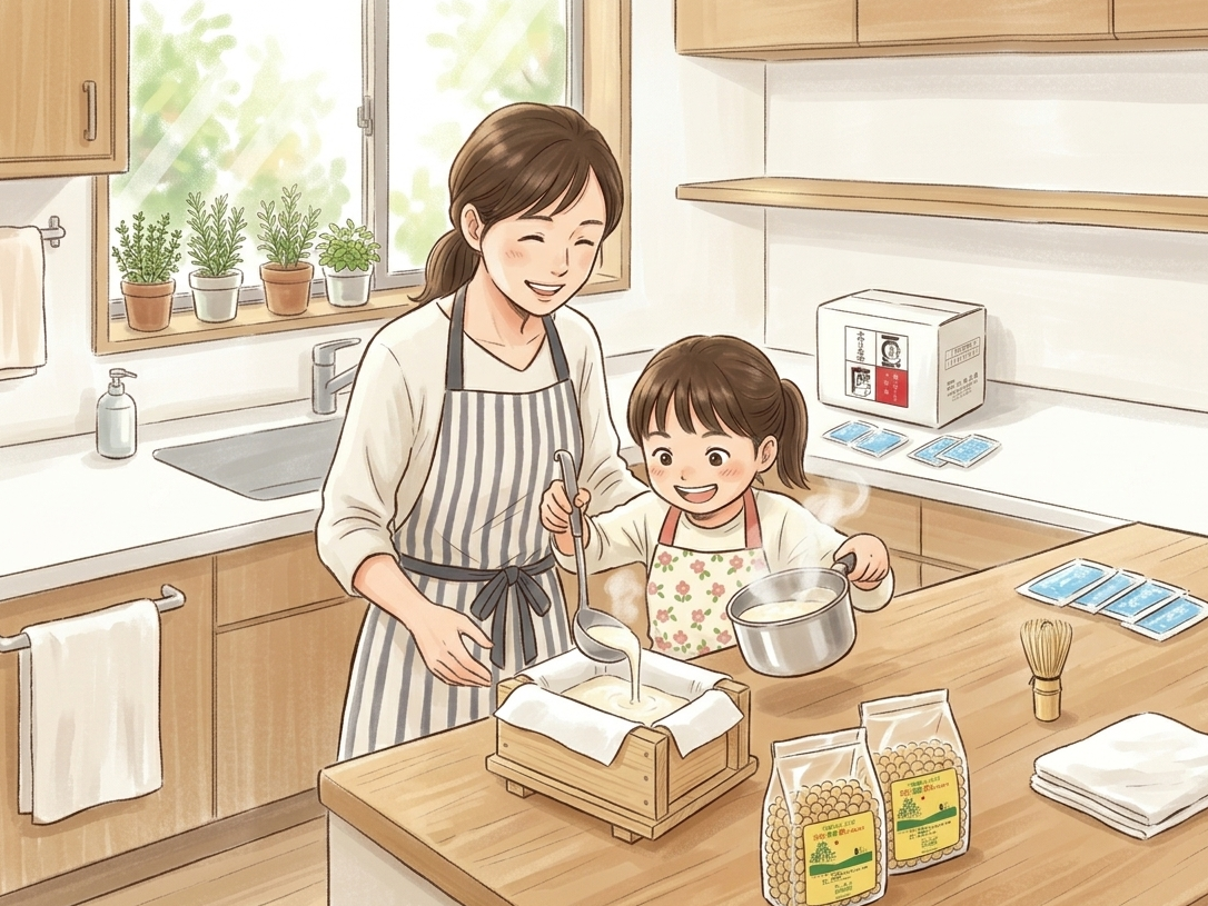 春休みに親子で感動！お家で「お豆腐が生まれる瞬間」の食育体験