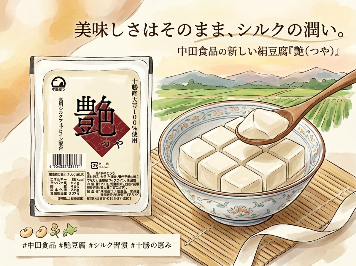 いつもの美味しさで新習慣。新しい絹豆腐「艶（つや）」のこだわり