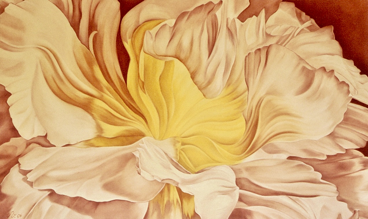 Blütenwesen IV,  120 x 72 cm,  Öl/Leinwand