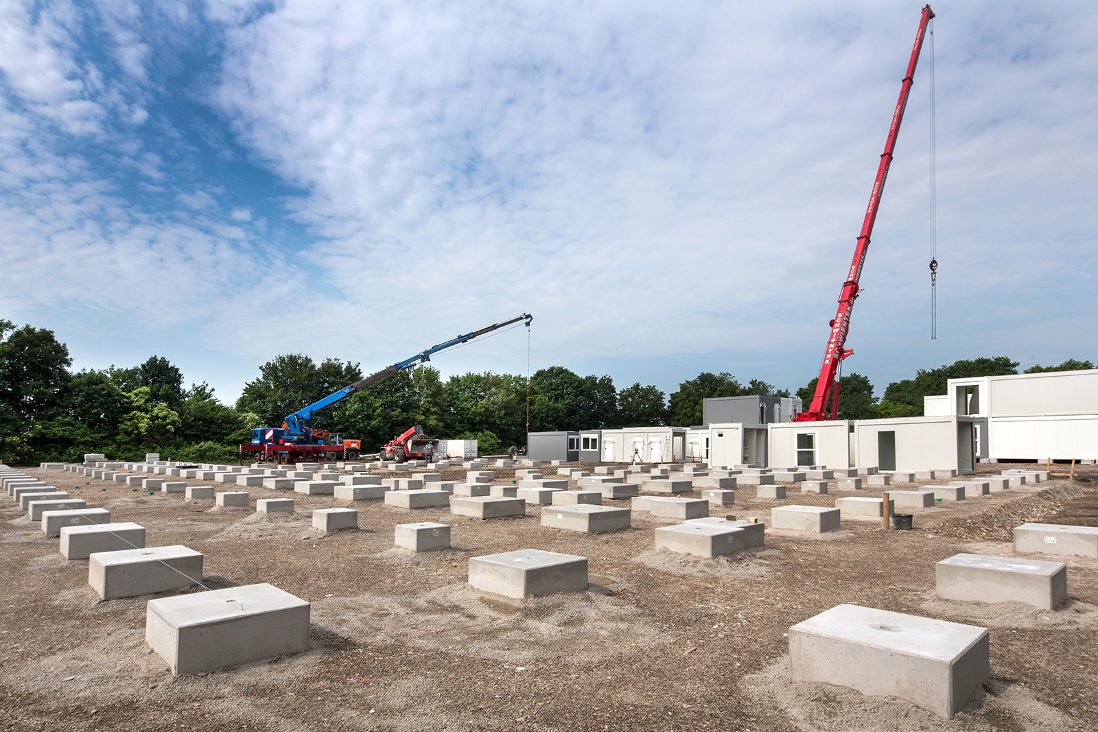 Fundamente Containerdorf · Leverkusen