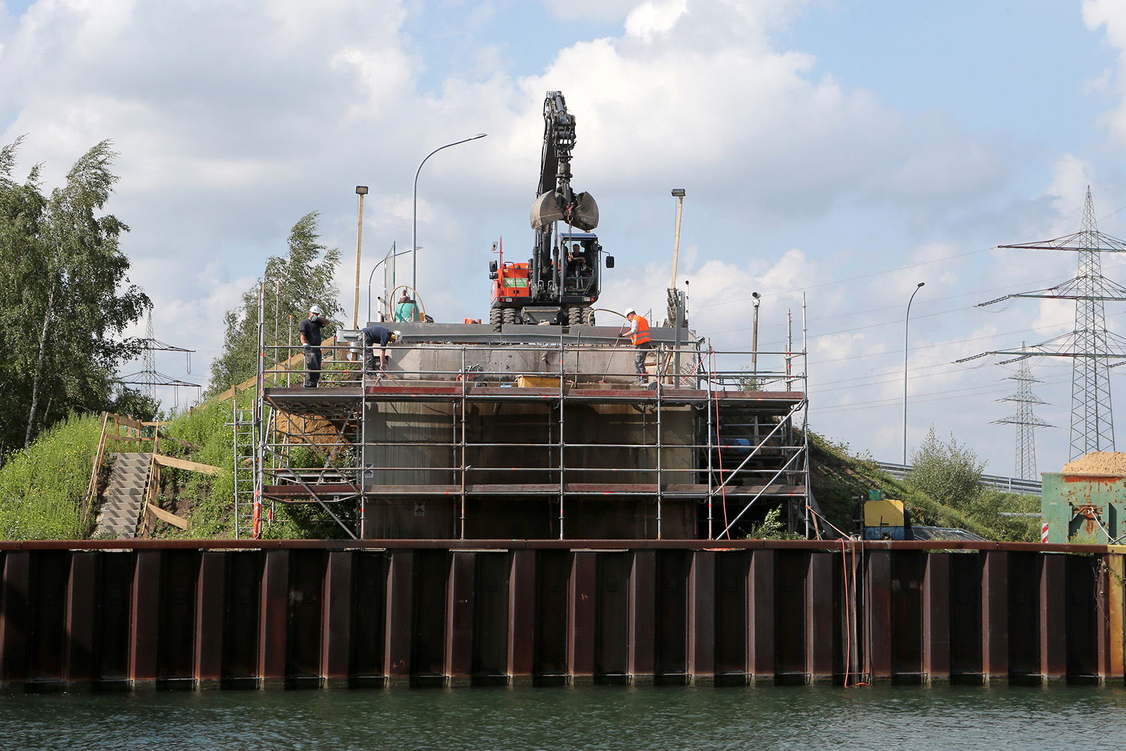 Brückenrückbau · Wesel-Dattel-Kanal