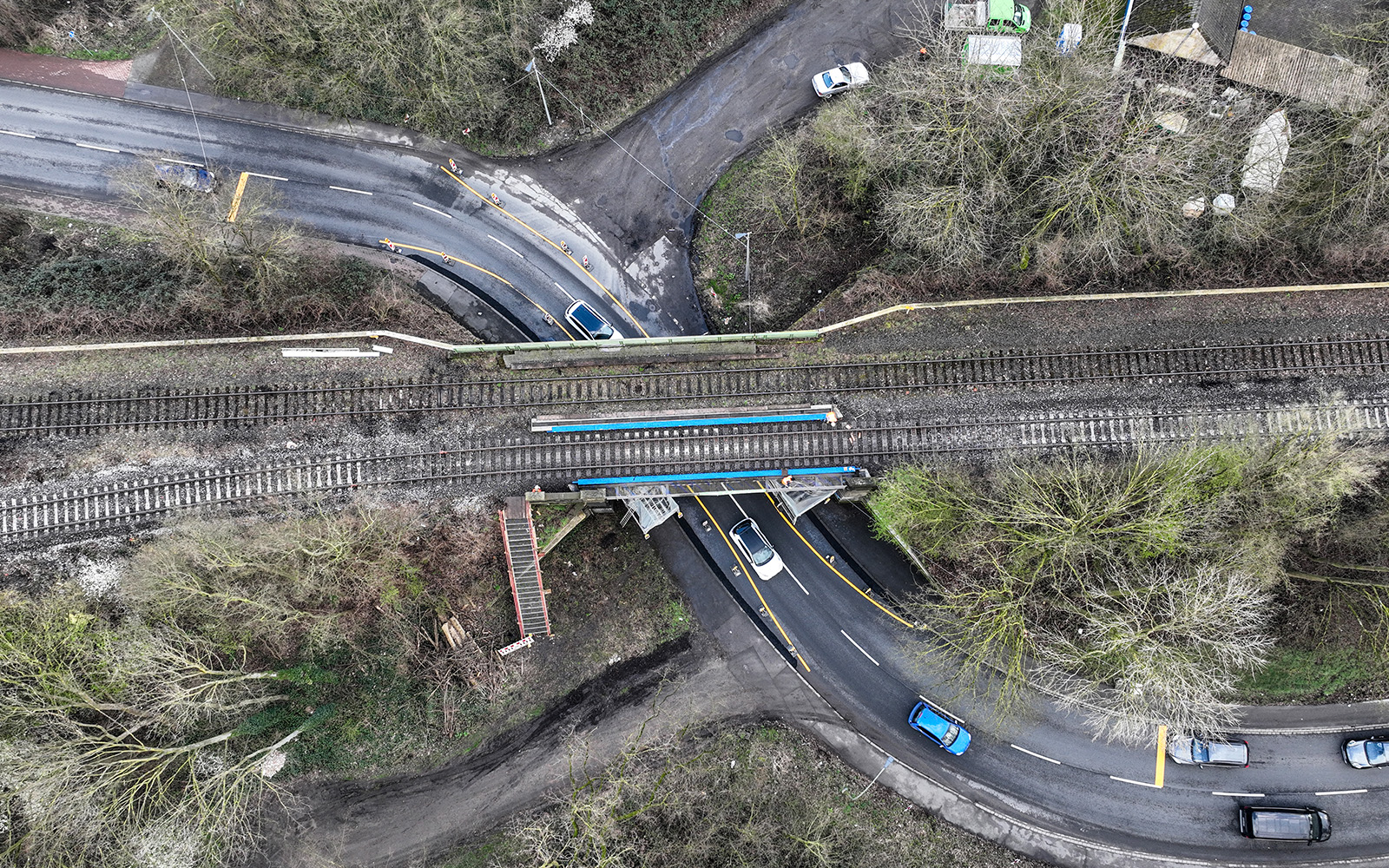 Sanierung Eisenbahnbrücke in Duisburg