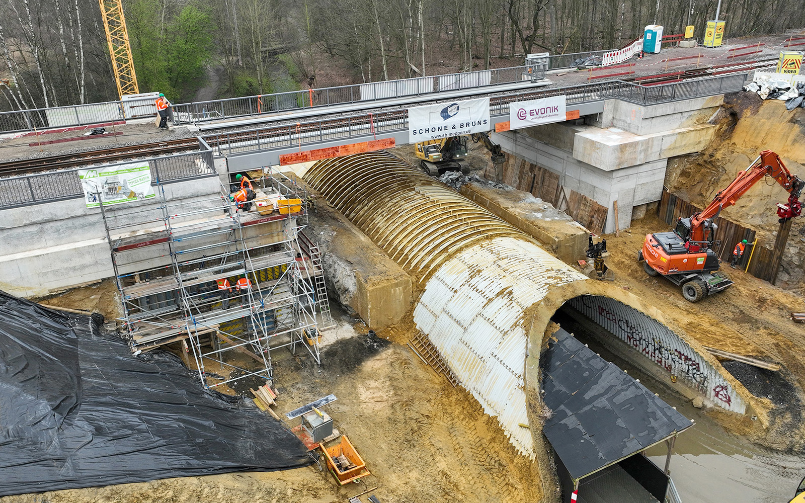 Neubau Eisenbahnbrücke Silvertbach (Marl)