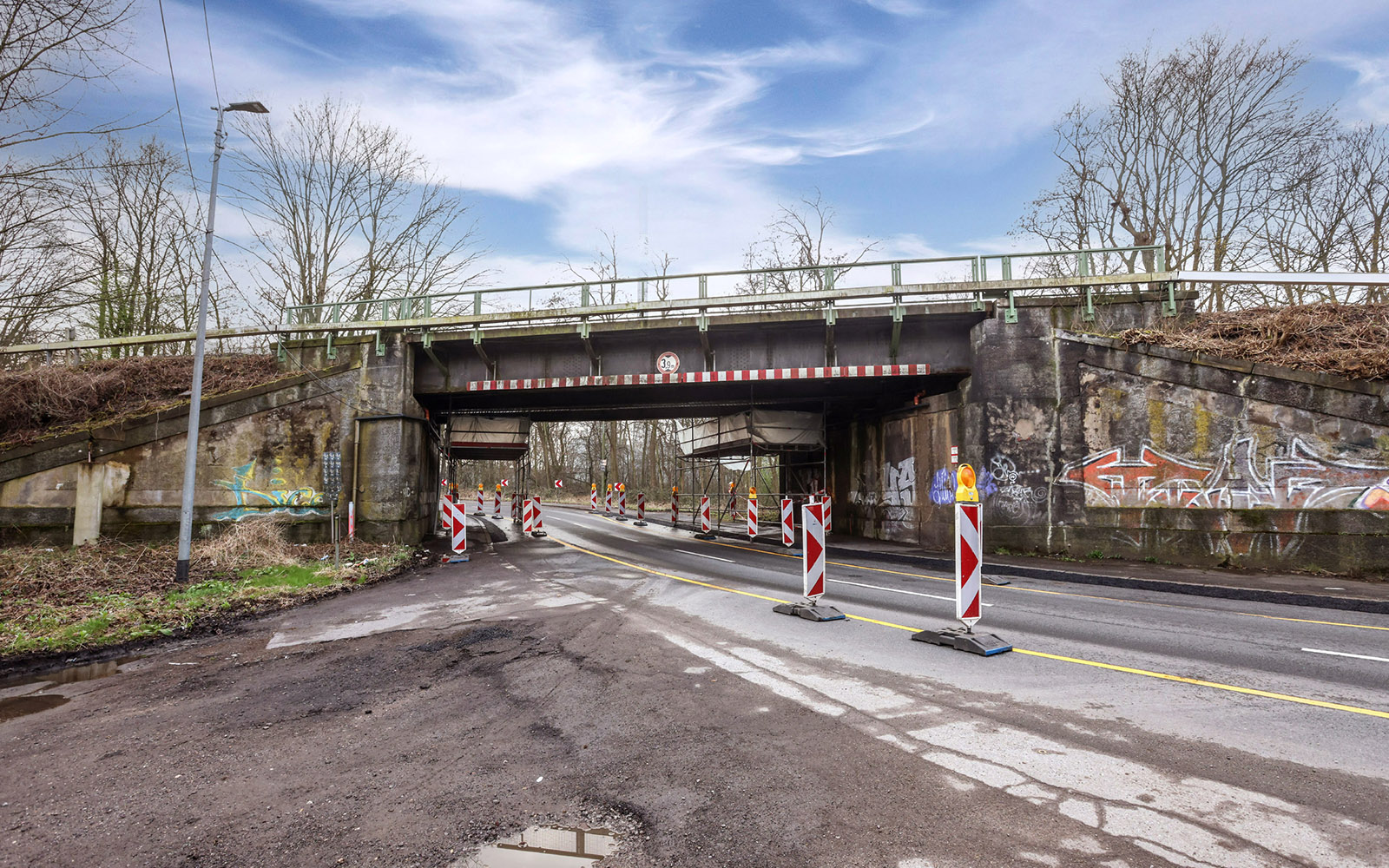 Sanierung Eisenbahnbrücke in Duisburg