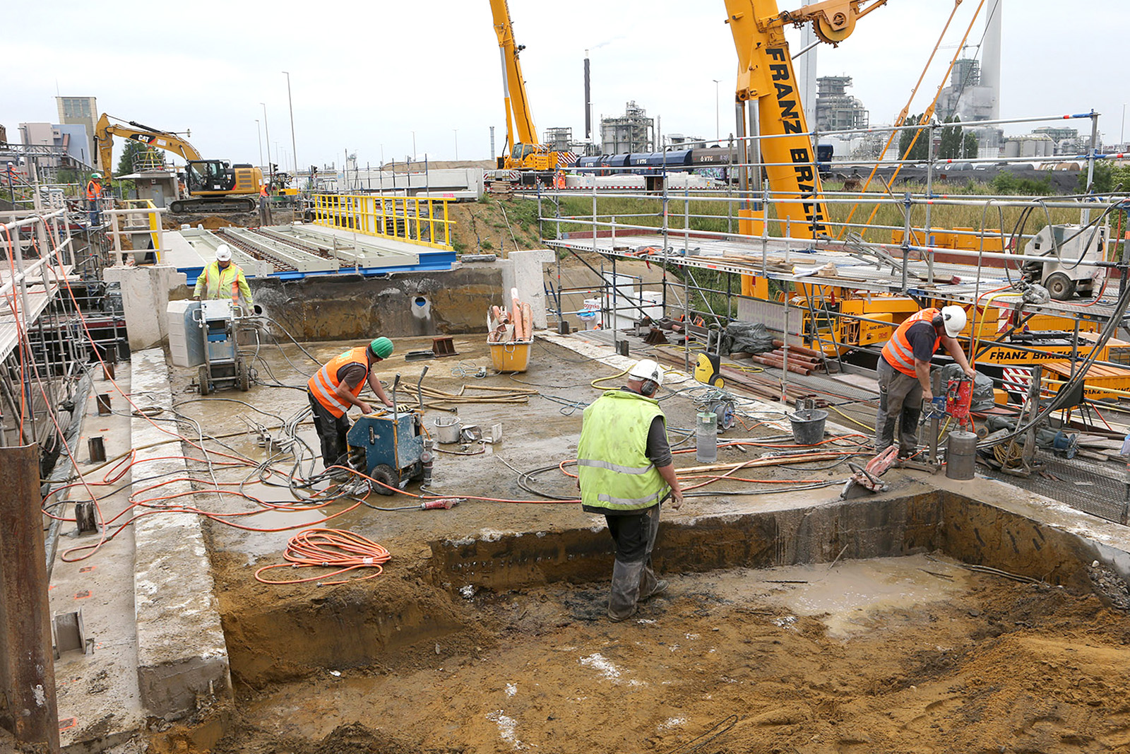 Teilabbruch Brückenwiderlager · Brücke Nord · Marl