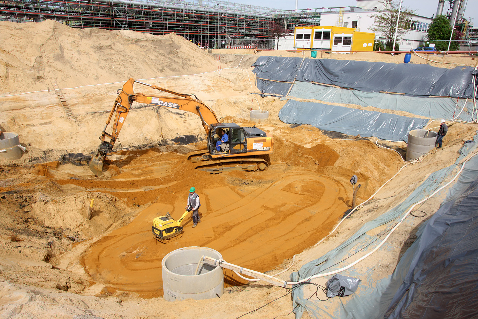 Bodenaustausch + Grundwasserabsenkung · CPM Marl