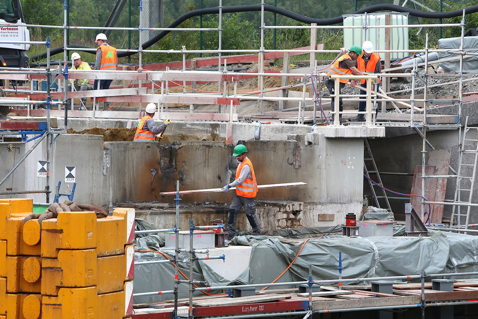 Teilabbruch Brückenwiderlager · Brücke Nord · Marl