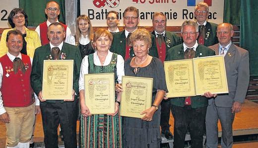 Ehrungen beim Festkommers zum 150-jährigen Jubiläum - 2012