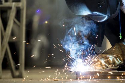 A welding shop can do custom welding like Triplett and Coffey.