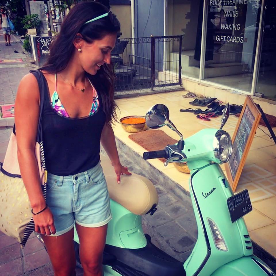Found my favourite coloured Vespa at Canggu, Bali.