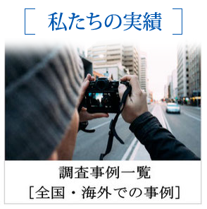 探偵　証拠　調査実績