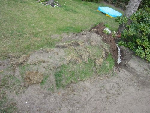 Zuerst von den Gartennachbarn als Grabstelle belächelt - der Pflanzhügel