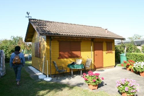 Das Haus noch in der Originalfarbe