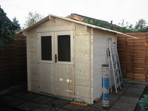 Das Haus wurde schnell aufgebaut